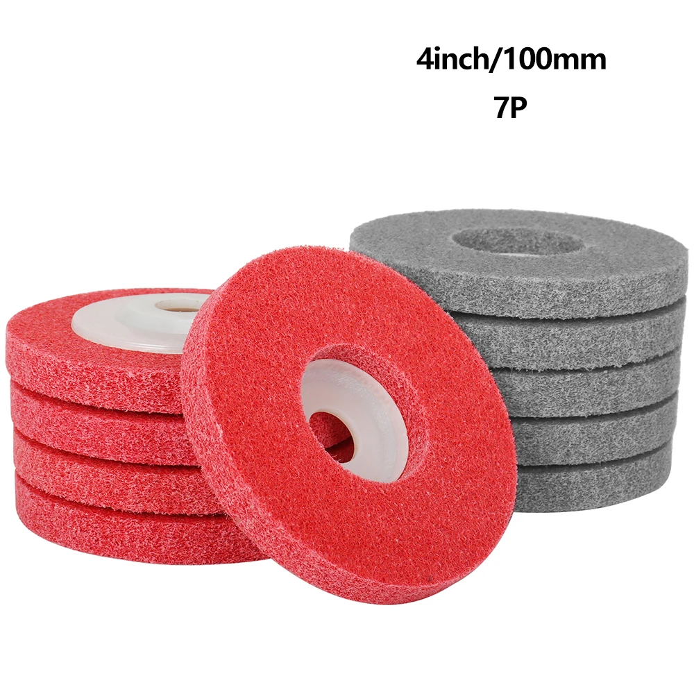 

SI FANG 4-дюймовый шлифовальный круг из нейлонового волокна, угловая шлифовальная машина, нетканый шлифовальный диск для металлов, изделий из дерева, полировки, проверки