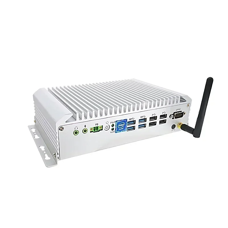 

Compact embedded Fanless intel i3 8130U Industrial Computer mini box PC i3/i5/i7 optional 2LAN 6COM IEC 60028 certification