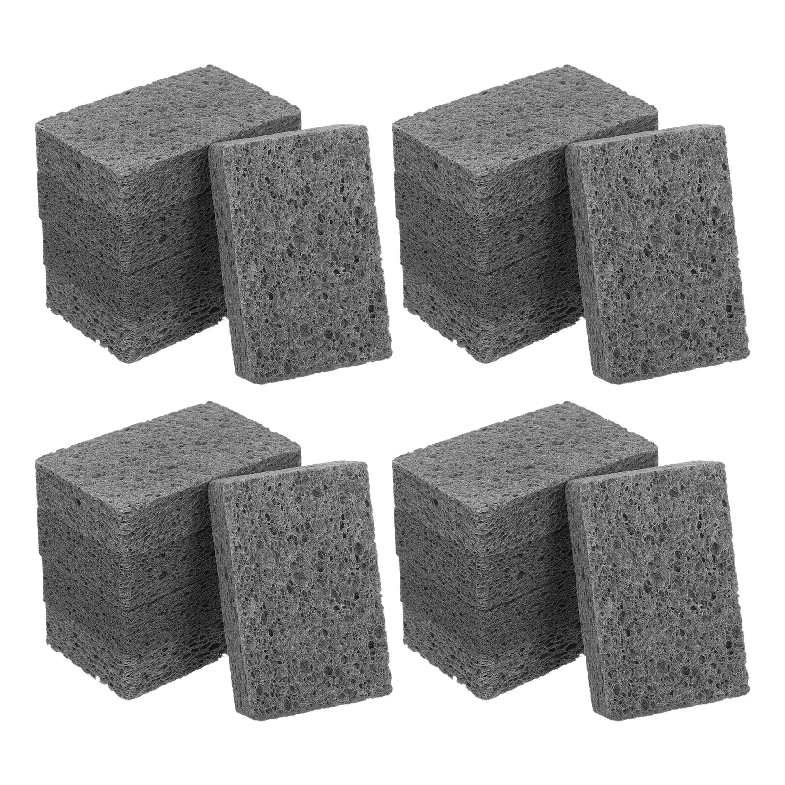 

20pcs Wood Pulp Sponge Kitchen Cellulose Sponges For Washing Dishes Non Scratch Scrubbing Pads Reusable Cleaning Supplies Bulk