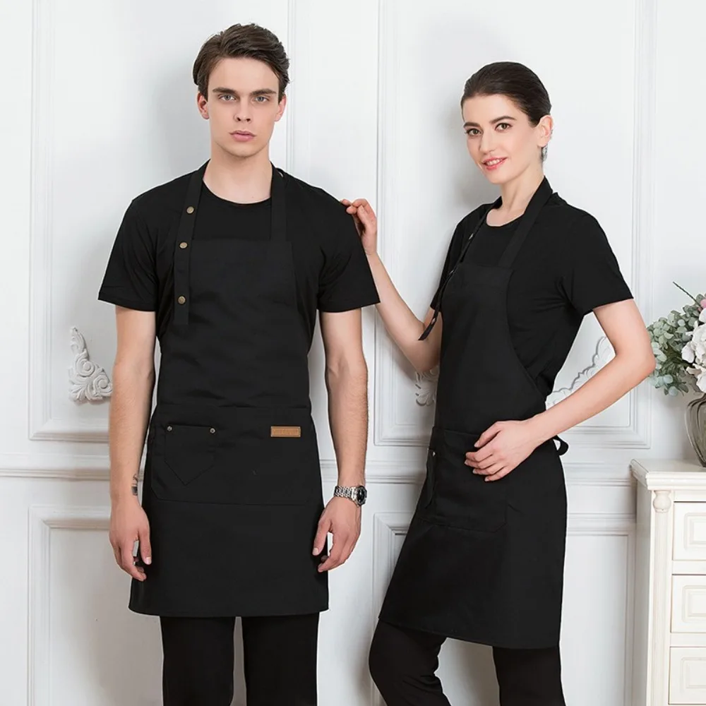 Polyester Kitchen Aprons Waterproof Dirt-Resistant Working Clothes Cleaning Accessories Oil-Proof Cooking Aprons