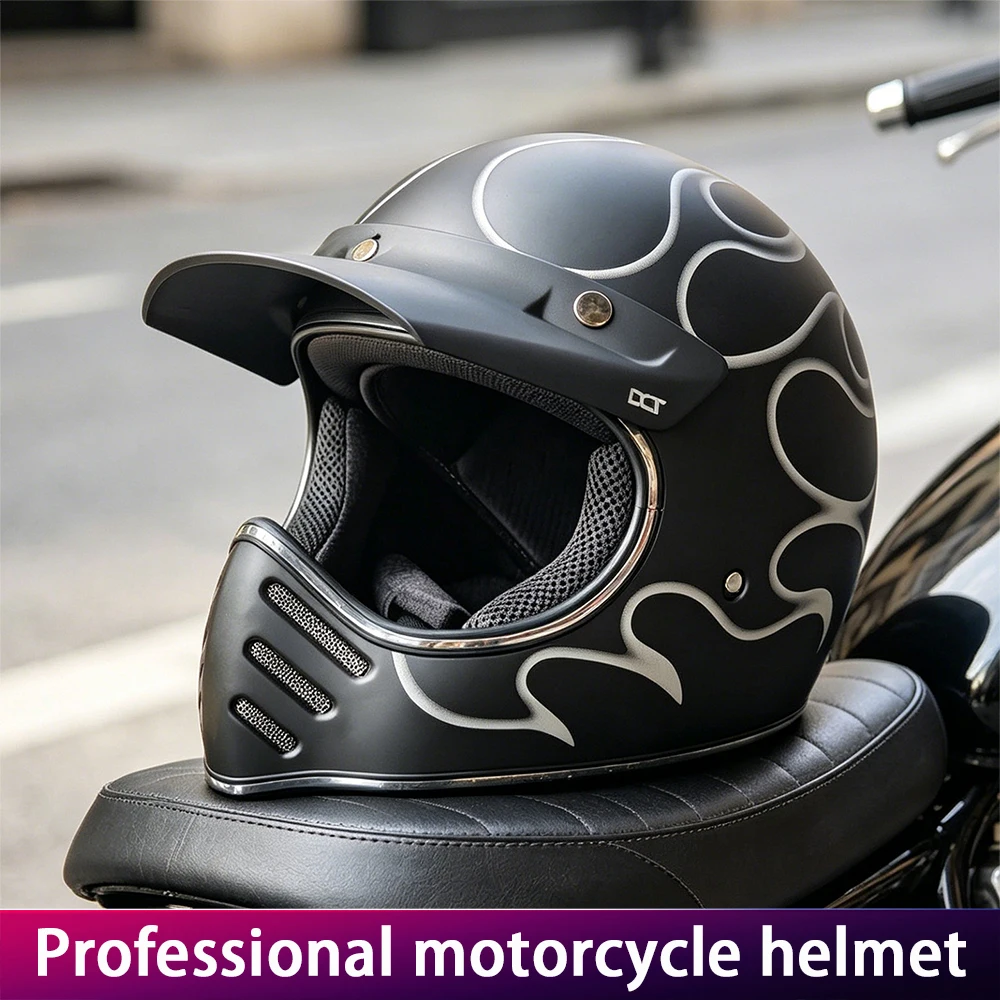 

Off-Road Motorcycle Helmet Eagle Beak Vintage Cruise Space Helmet Specialized Headgear for Motorbikes