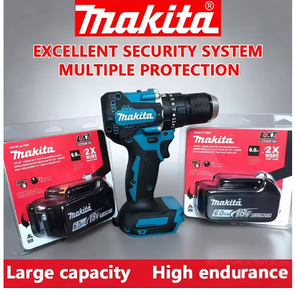 18V 6.0Ah Rechargeable Battery Original Makita ,Compatible Makita BL1830B BL1840 BL1840B BL1850 BL1850B Power Tools Battery
