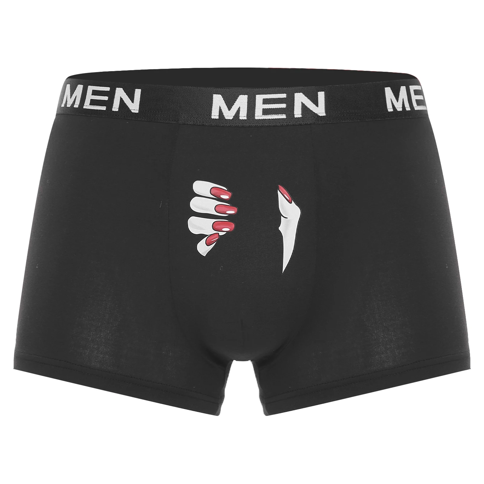 

3Pcs/set Men Funny Print Boxer Shorts Elastic Waist Bulge Pouch Stretch Comfortable Underwear Daily Underpants Boxer Briefs