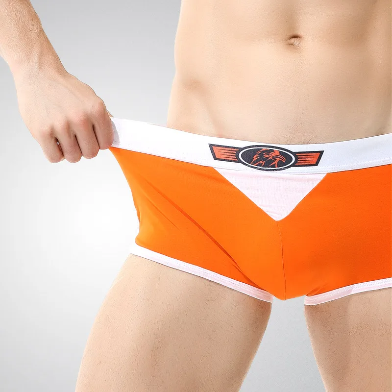 

Men's pure cotton underwear, men's summer thin cut flat corner shorts, mid waist youth trendy and comfortable square bottom pant