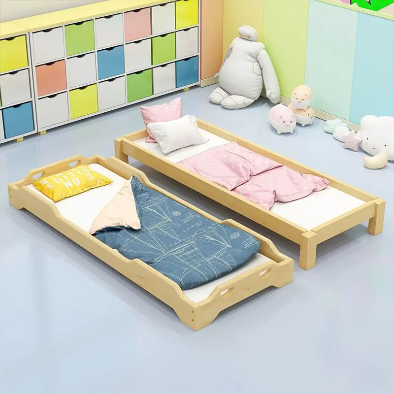 

Kindergarten special bed Solid wood stacked bed Male and female primary school students Early education care class