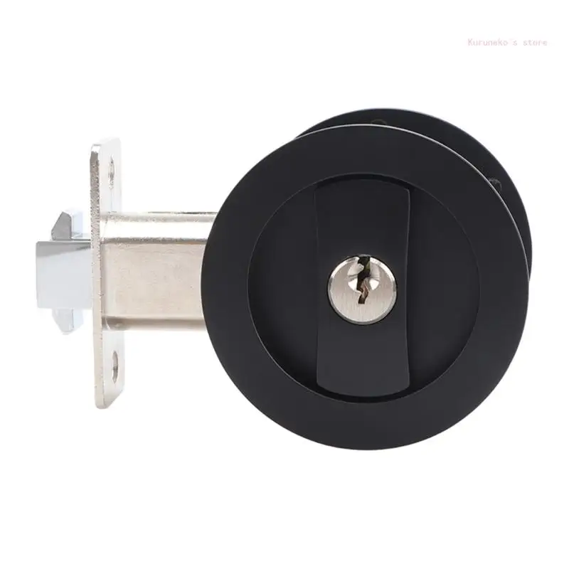 Concealed Invisible Pocket Door Lock Set Kitchen Bathroom Door Locks With Keys
