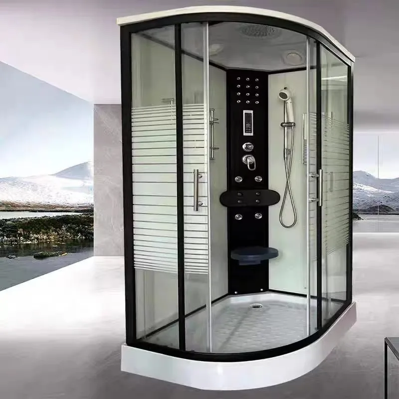 COMO Factory Direct Sale Integrated Shower Room Sliding Shower Sauna Bath Prefab Steam Shower Cabin Tempered Glass For Hotel