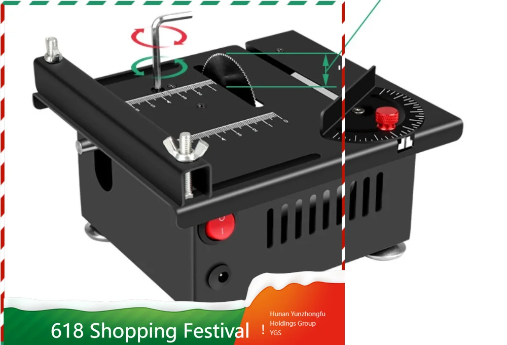 Compact Mini Desktop Table Saw Portable Precision Cutter For DIY Wood Acrylic PVC Craft Model Cutting
