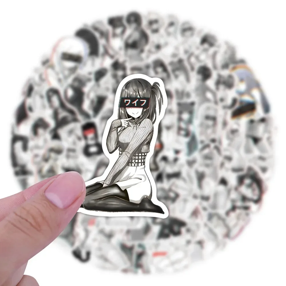 10/30/50/110PCS Sexy Hentai Waifu Cartoon Stickers Adult Anime Decals Car Motorcycle Luggage Laptop Waterproof Kawaii Sticker