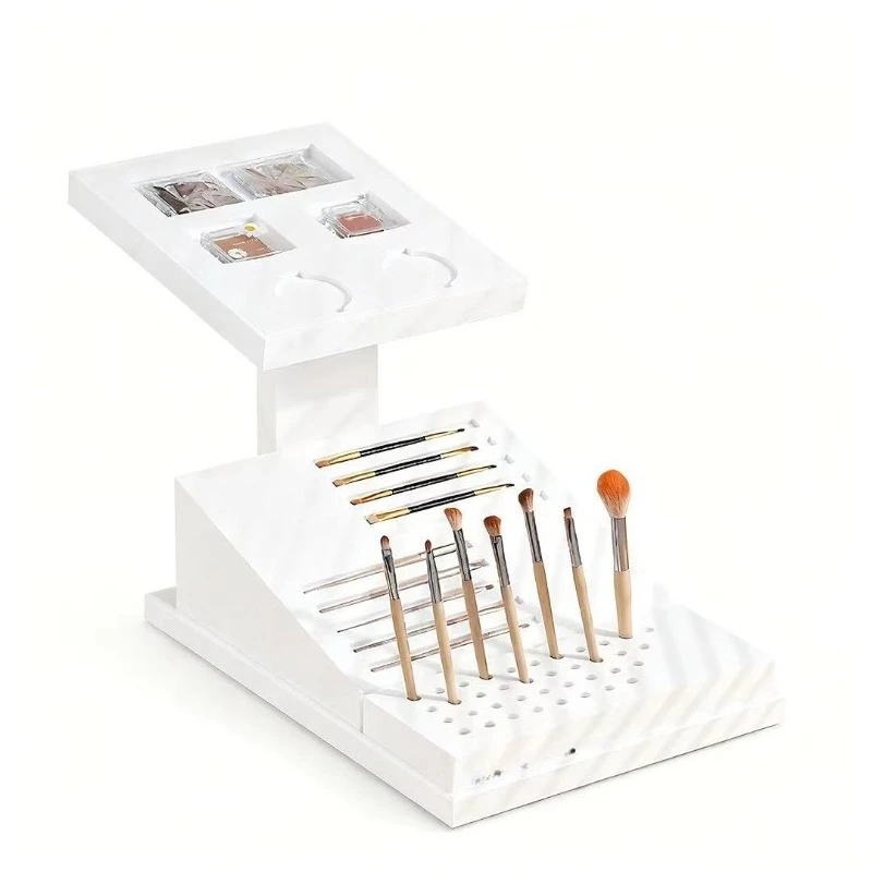 Acrylic cosmetics display rack, counter lipstick makeup brush storage rack, shopping mall counter display rack