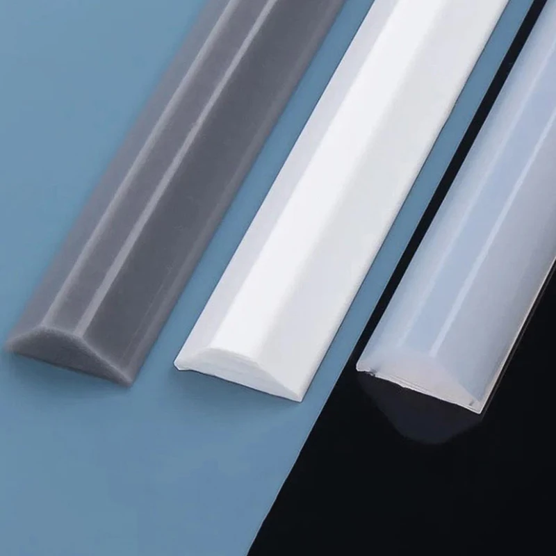 Bathroom threshold dry and wet separation shower self-adhesive silicone water retaining stripm Barrier