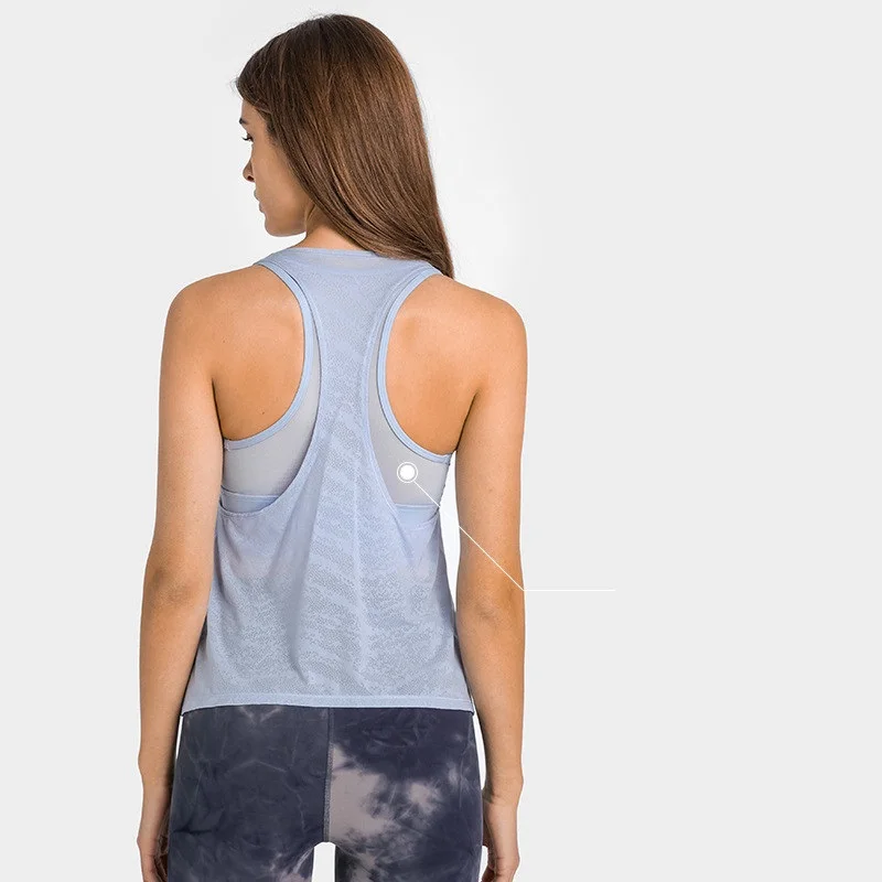 Solid Color Round Neck Jacquard Stitching Breathable Fitness Short Sleeve Sport Yoga T-shirt Loose Crop Top Quick Dry Gym Clothe