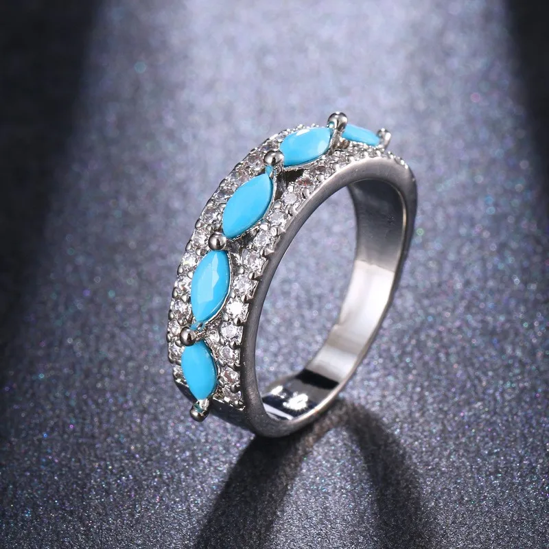 

Exaggerated Faionable Oval ape Platinum Ring White Agate Cross-Border Jewelry Ring JT248 ular Hot S Accory