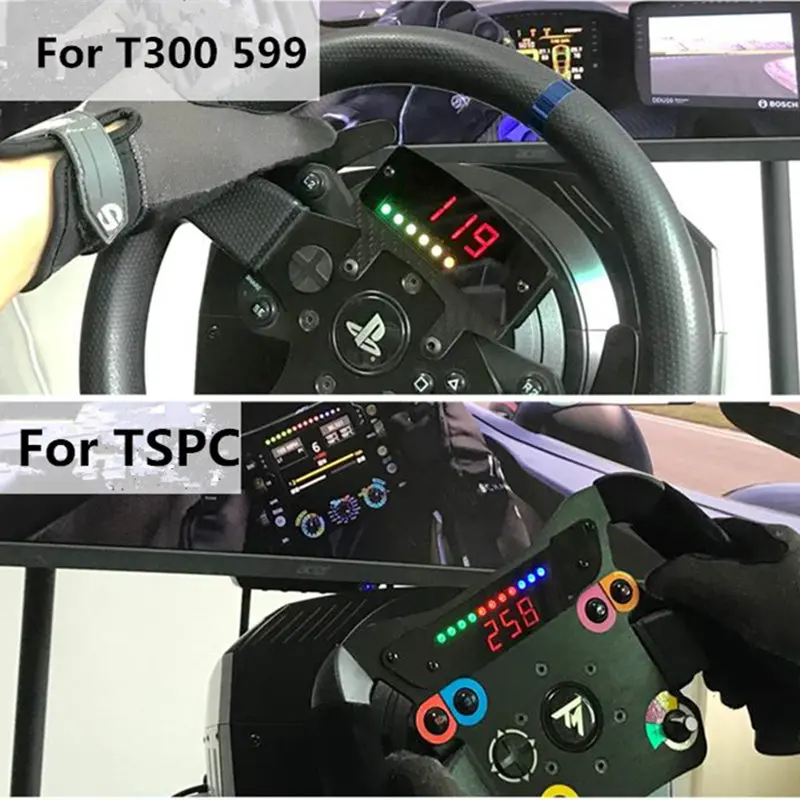 Speed Meter For Thrustmaster T300RS/GT TSPC 599 GT1/D1 F150 Racing Car Game Modification On Steering Wheel