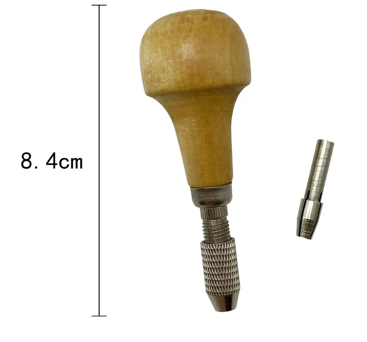 Jewelry Craft Handle Pin Vise Vice Wooden Handle With Chuck Twisting Wire Wrapping Drill Tool Jewelry Tools Woodworking Tool 1pc