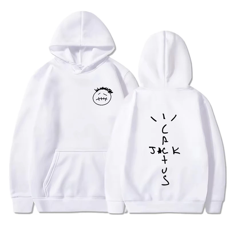 Travis Scott Cactus Jack Men's and Women's Fashion Trendy Printed Sweatshirt Harajuku Casual Pullover Cool Street Clothing