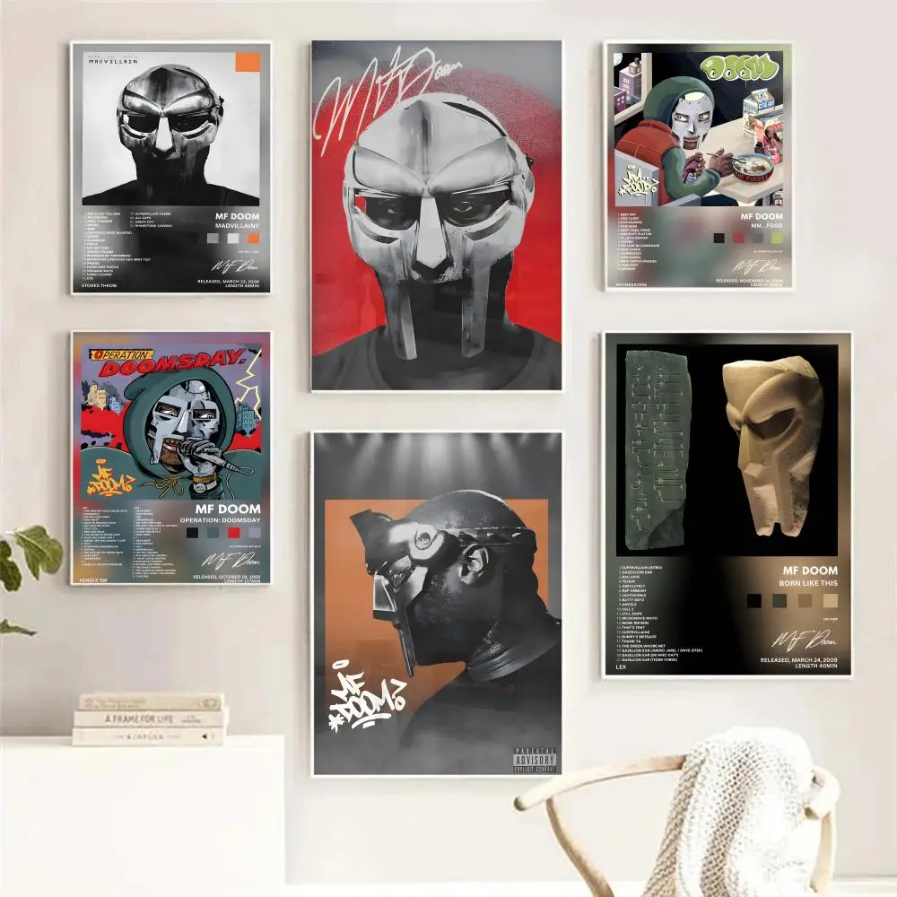 M-MF الموت مغني الراب اللوحة الخط الإبداعية عالية الوضوح قماش يطبع لغرفة المعيشة جدار الفن وديكور المنزل #3