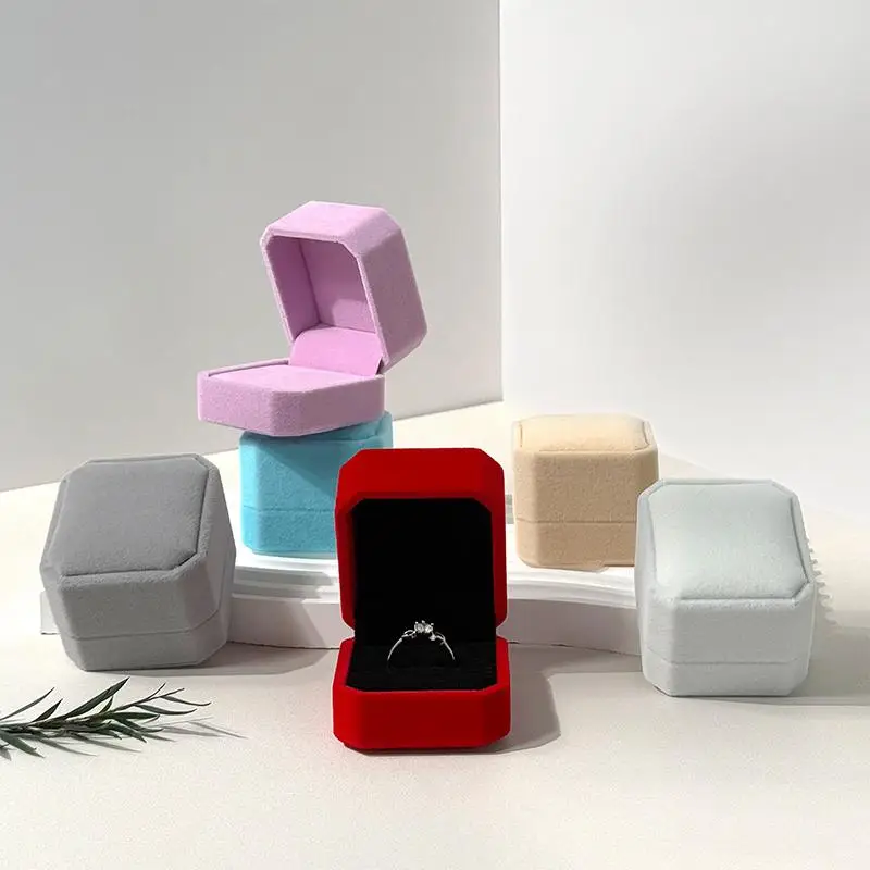 Schmuckring-Ausstellungsbox Ohrring-Aufbewahrungsorganizer Tragbare Quadratische Schmuckverpackung mit Klappdeckel Geschenkbox – Detail 7