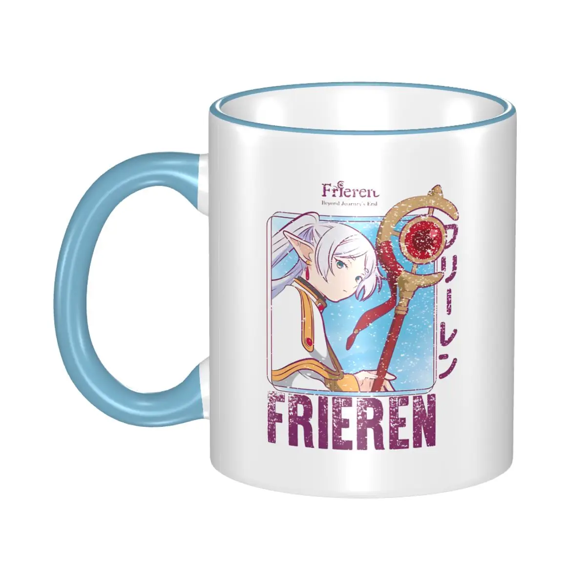 

2025 Beyond Journey's End Anime Japanese Merch Mugs Funny Sousou No Frieren Coffee Cup