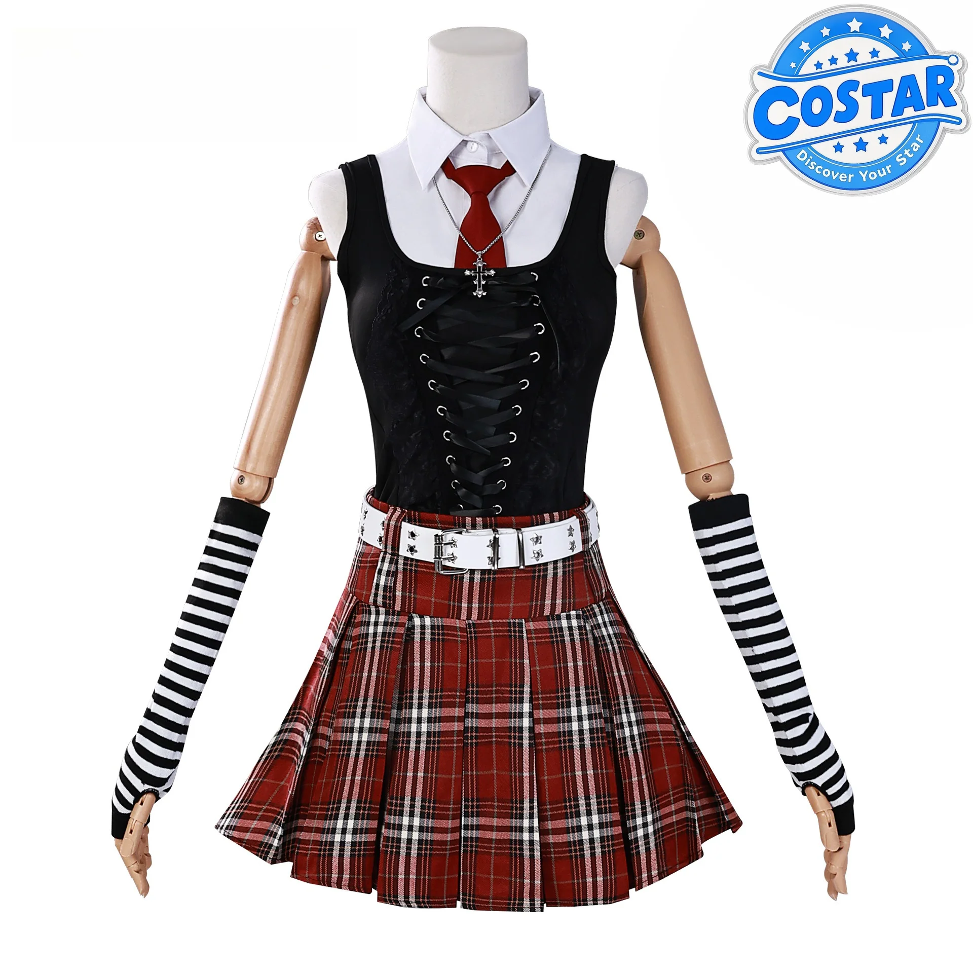 

Misa Amane Cosplay Note Death Cosplay Costume Debut Daily Sexy Dress Subculture Necklace y2k GothLoli Uniform Outfit Wig