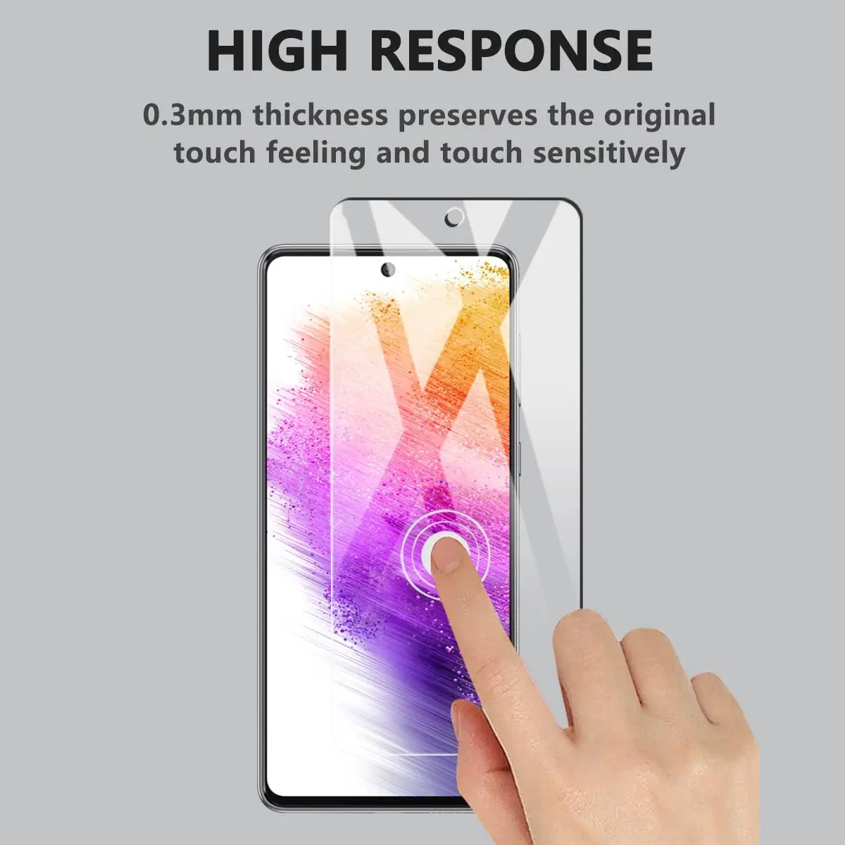 2/4Pcs Tempered Glass For Samsung Galaxy A73 5G Screen Protector Glass Film