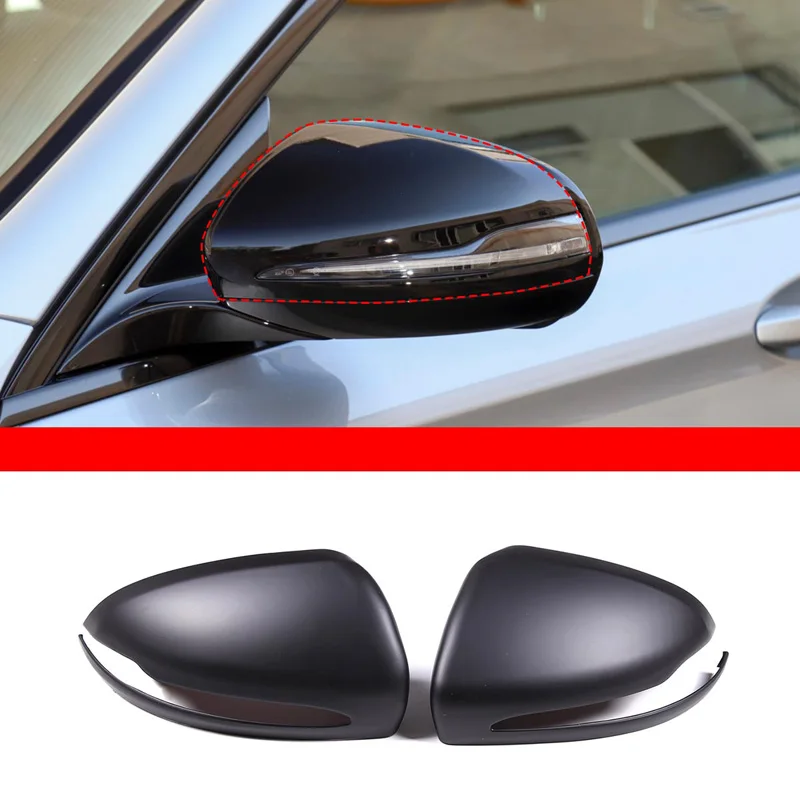 

Car Mirror Cover Trim Sticker Mirror Housing Cover Decorate Mirror Cap For Mercedes Benz C E S GLC Class W206 W214 W223 X254 LHD
