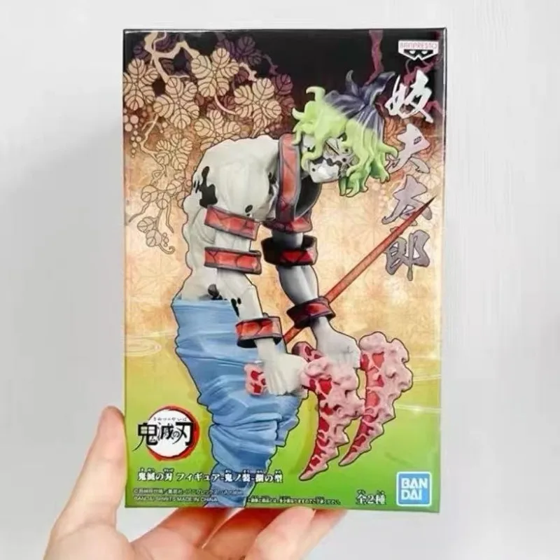 기유타로 액션 피규어 반다이 정품 귀멸의 칼날 재고 있음 액션 피규어 모델 어린이 장난감 수집 장식품