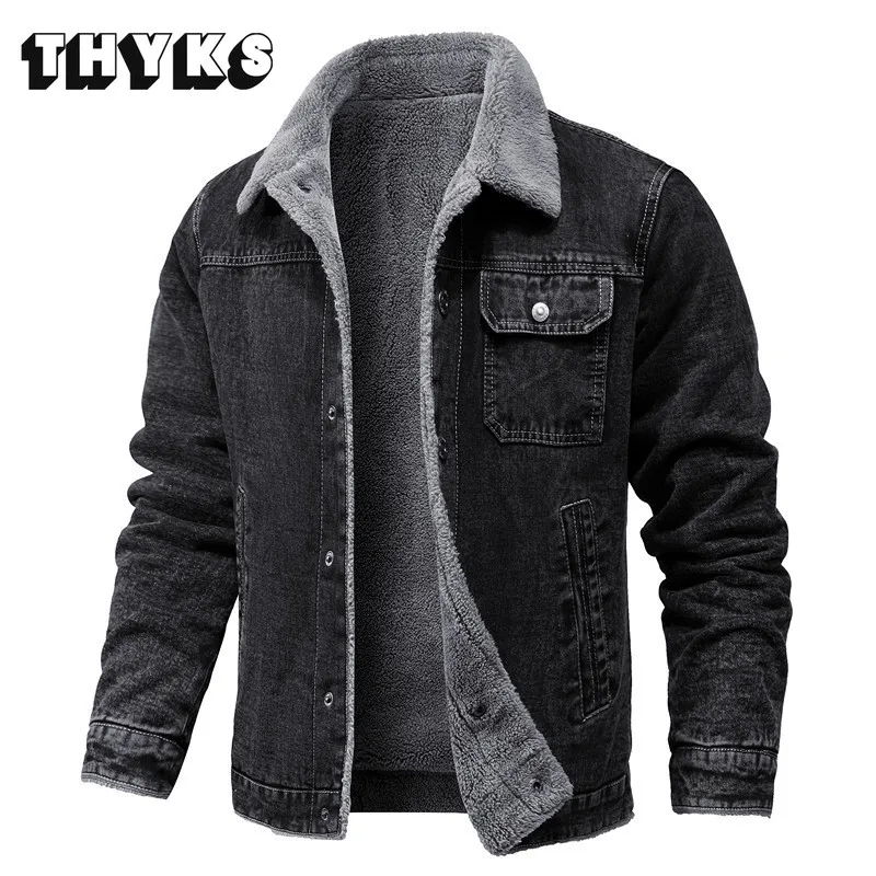 VintageThicken Denim Jackets Men Winter  Warm Casual Fashion Classic Loose Jeans Coat Male Brand Clothes Mens Jacket Ropa Hombre