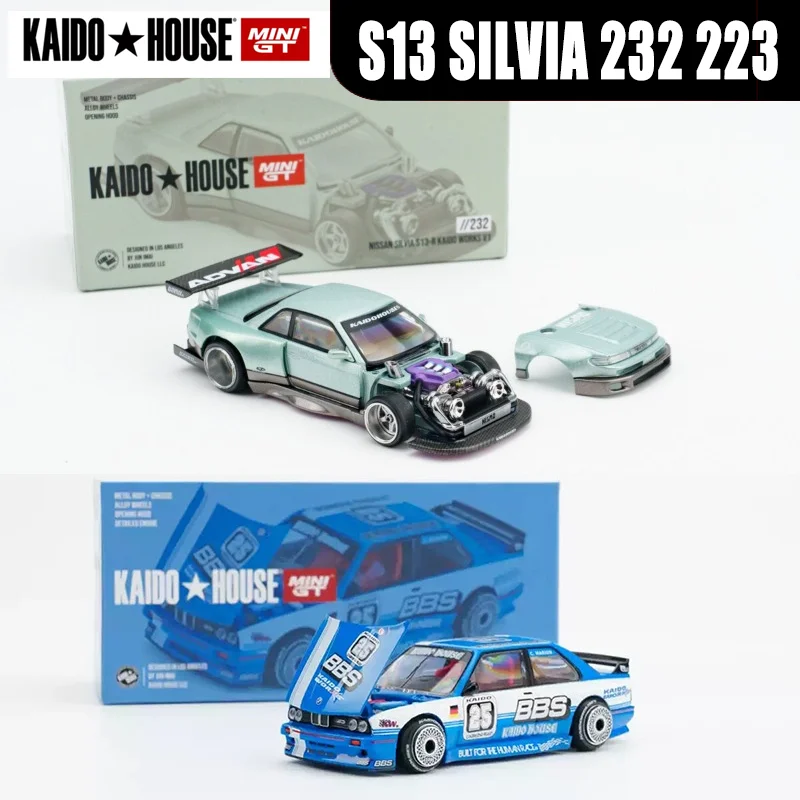 New Microturbo in Stock KAIDO HOUSE 1:64 S13 SILVIA 232 223 Alloy
