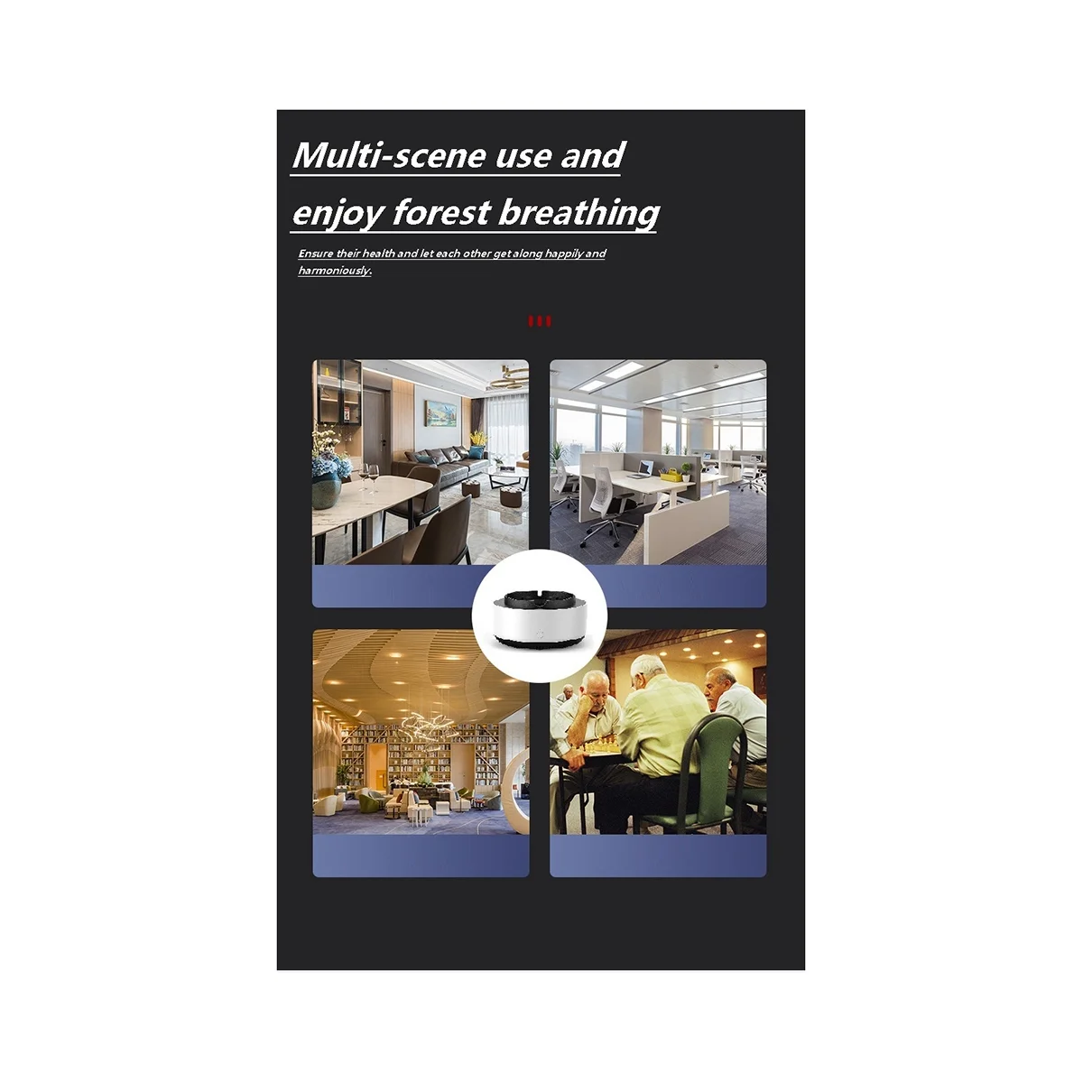 Purificador de ar multifuncional para carro, cinzeiro interno e externo, poder simples, 2 em 1