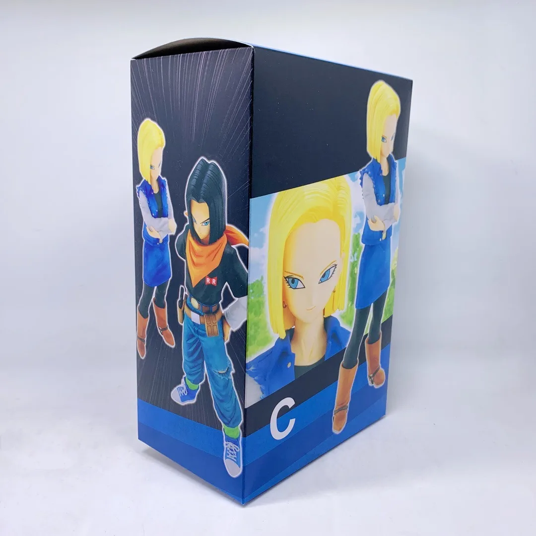 24CM Anime Dragon Ball Z Android 17 18 Figure Android 18 PVC Action Figures Collection Model Toys for Children Christmas Gifts