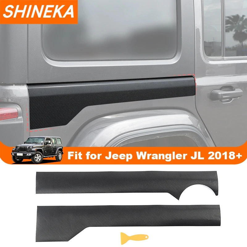 

SHINEKA декоративные наклейки на корпус автомобиля для Jeep Wrangler JL 4-Door 2018 2019 2020 2021 2022 2023 Up внешние аксессуары