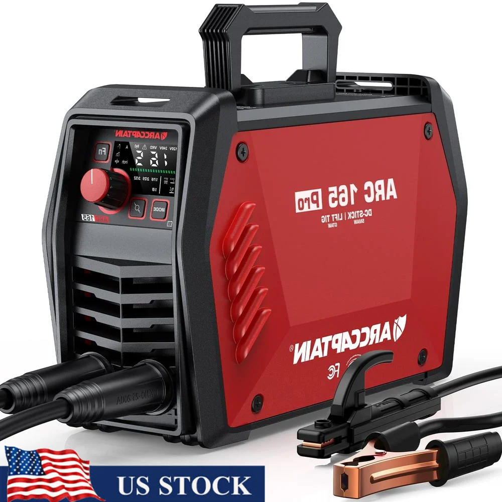 ARC165 Pro Stick Welder Bluetooth Control 165Amp ARC/Lift TIG Welding Machine LED Display MMA Smart Fan