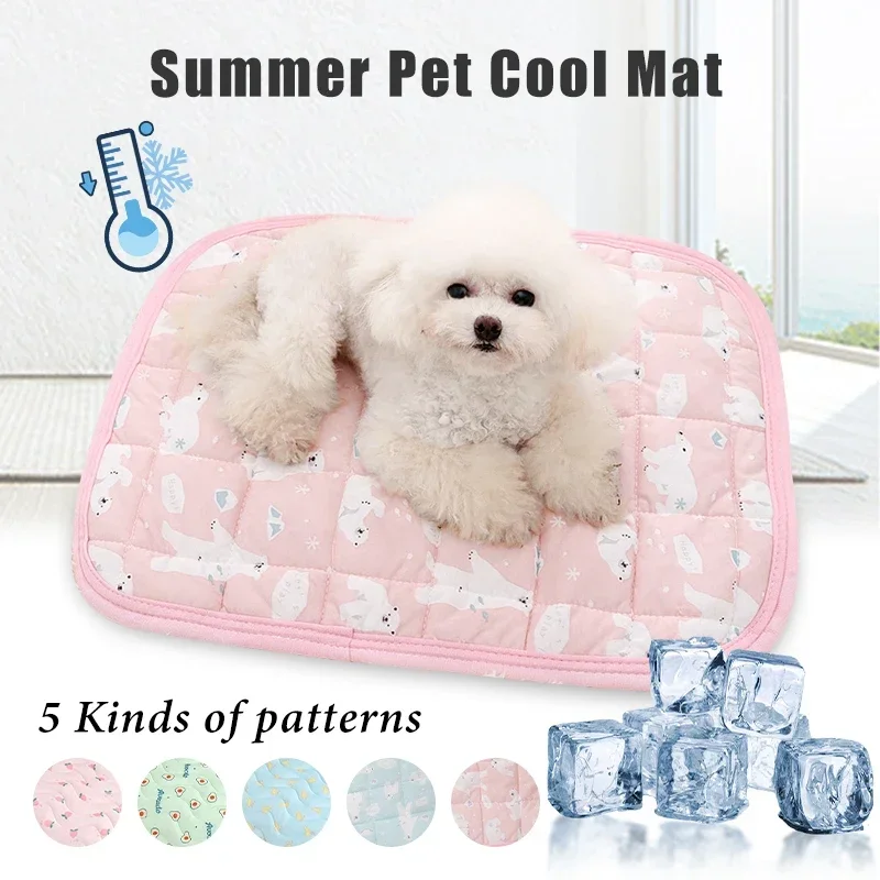 Summer Dog Cooling Mat Extra Large Pet Cold Bed for Small Big Dogs Cat Durable Blanket Sofa Cat Ice Pad Blanket Pet Accessories