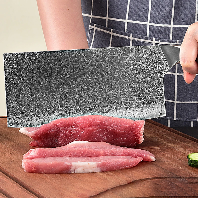 سكين الطاهي 67 طبقات دمشق الصلب 10Cr15Mov بليد G10 مقبض Santoku الساطور اللحوم تقطيع الخضار سكين المطبخ الصين ميسر #4