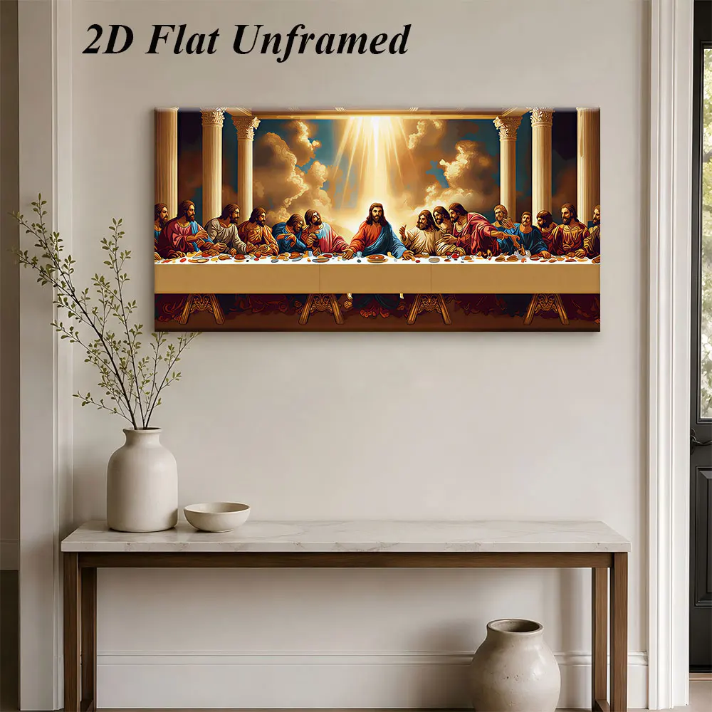 1 classic frameless decoration painting for the Last Supper, Christian religious theme, living room, study room, bedroom wall de