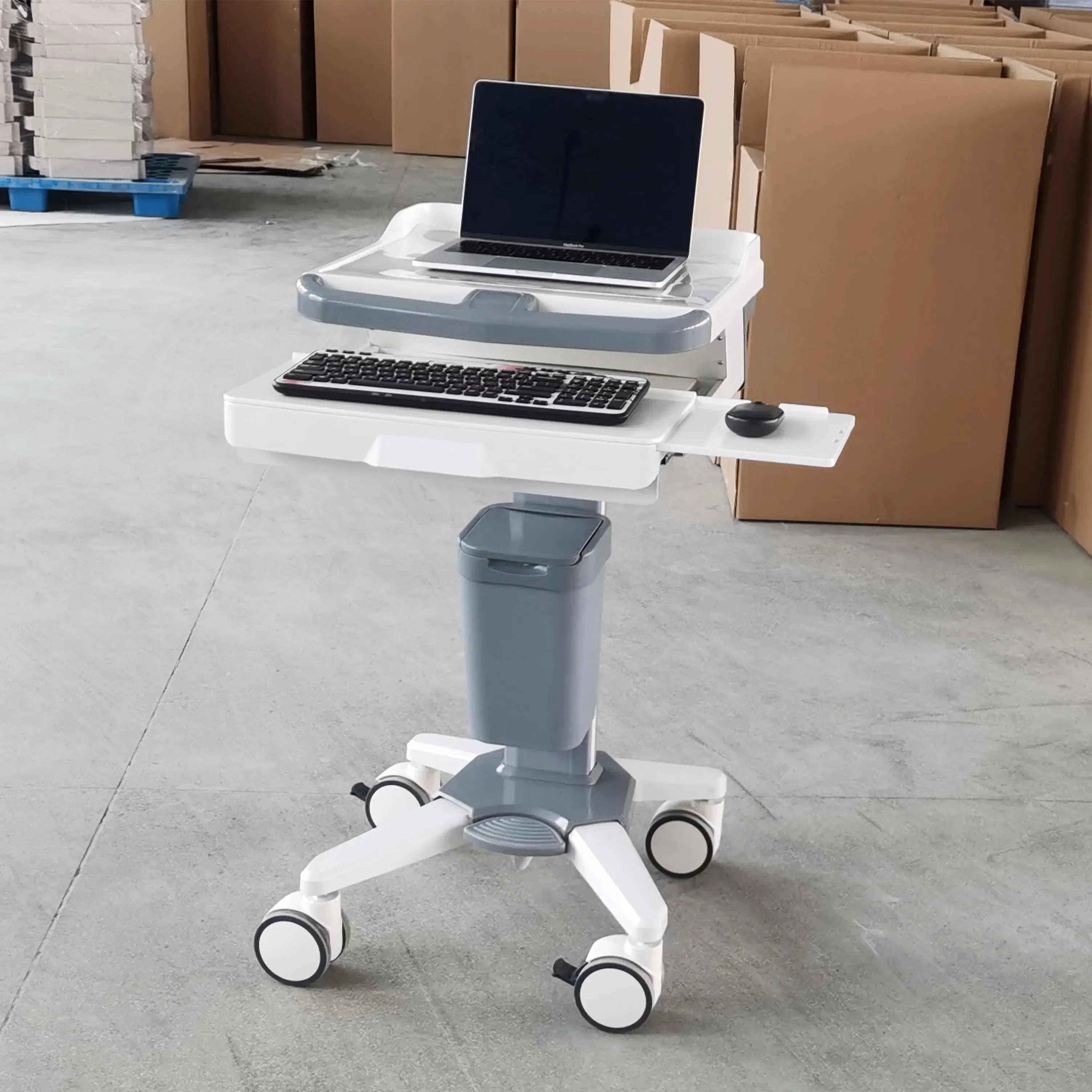 Laptop Wireless Mobile Nursing Cart Medical  Cart  Cart For Sale
