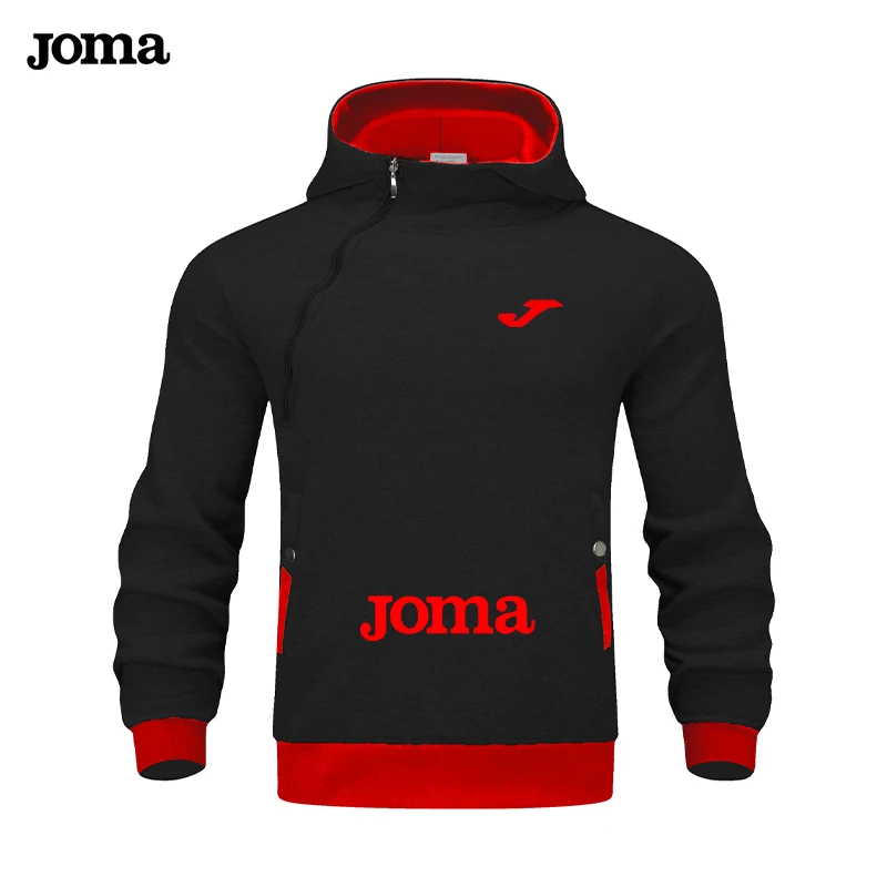 Sudaderas con capucha para hombre de la marca Joma 2025, nuevo jersey delgado, sudadera con capucha para hombre, sudadera con capucha para hombre con cremallera Diagonal.