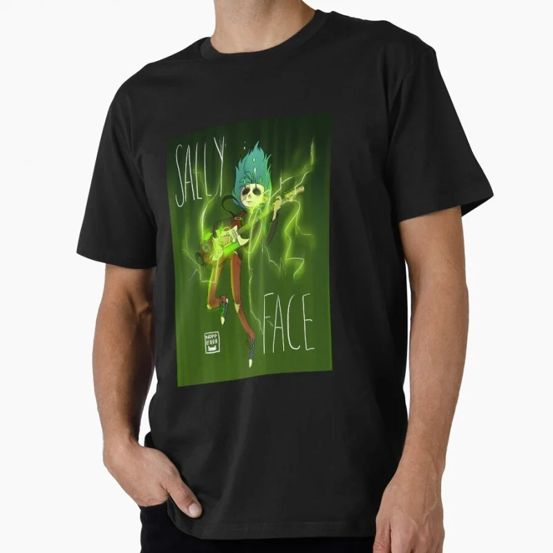 Sally face Super gearboy 0428 Video game Gift T-Shirt for gamer 100% Cotton Short-Sleeve Unisex Tee All Size Tops S–6XL