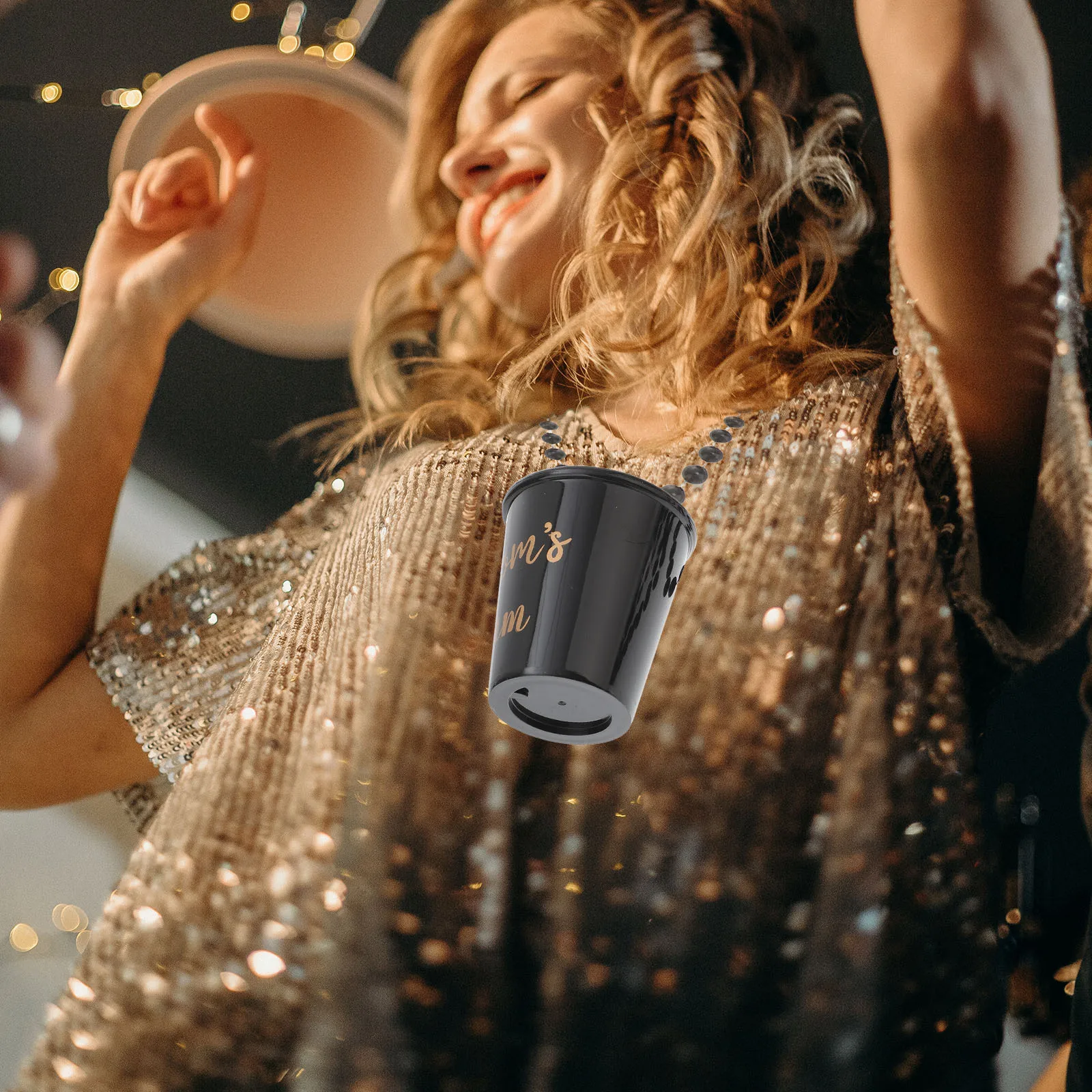 

12Pcs Shot Cup Beaded Necklace Premium Plastic Exquisite Unique No Burrs Elegant Party Decoration for Bridal Bachelorette Event