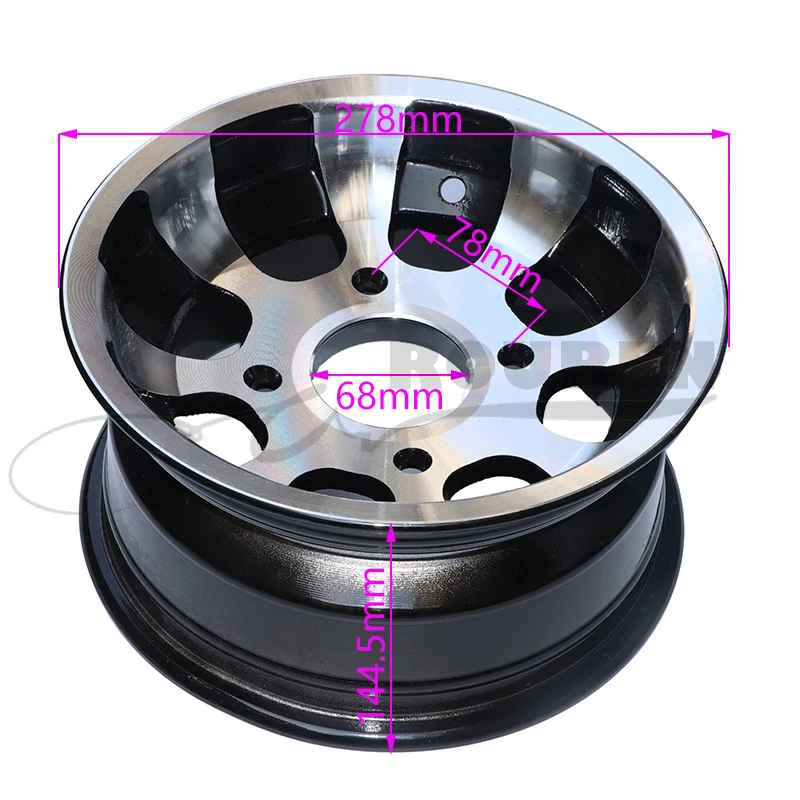 

ATV 10 inch front Wheel Aluminum Alloy Rims 10"x 8 Quad Chinese Off-Road 4 wheel Motorcycle Motocross hub