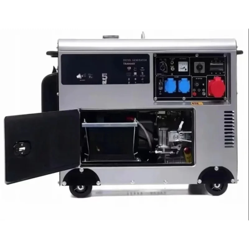 Small Generator 5KW 15KW All-Copper Alternator Single-Phase 110V 220V 60Hz 50Hz Frequency Silent Type