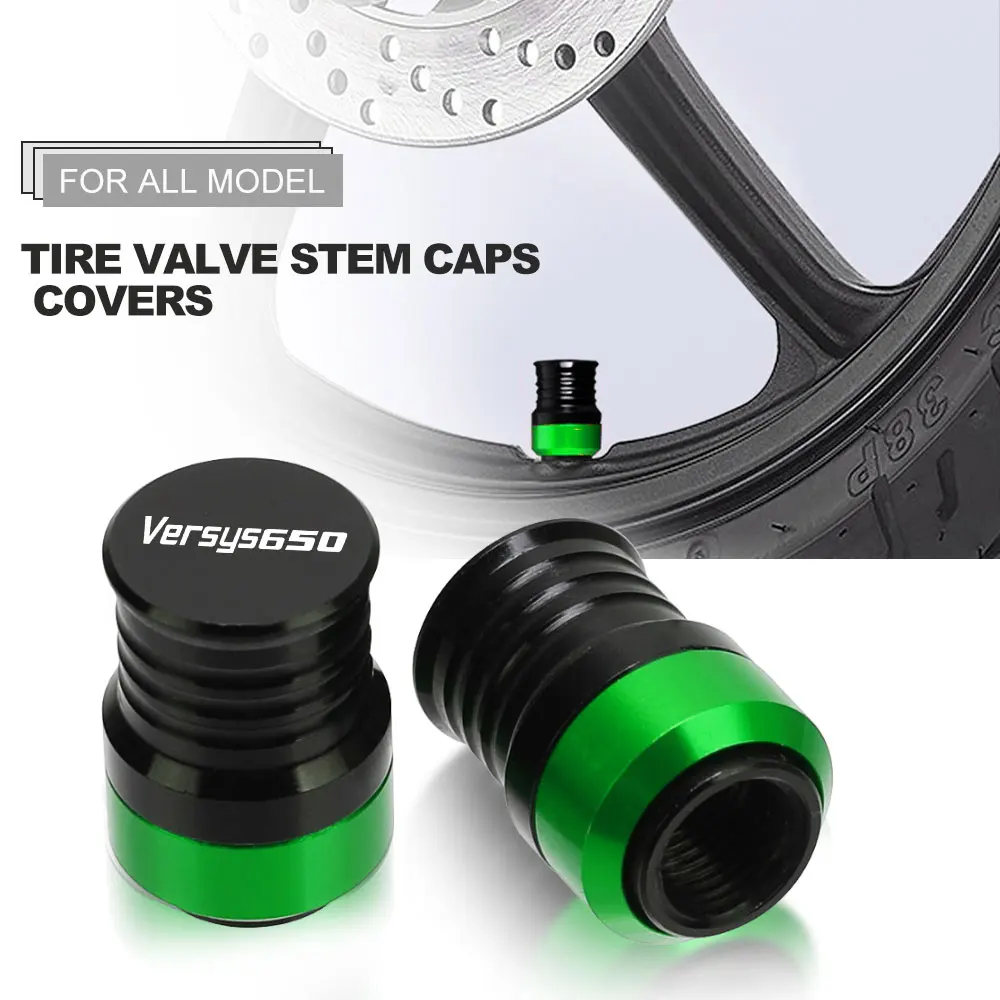 

For KAWASAKI VERSYS 650 650cc VERSYS650 2006-2023 2022 2021 2020 Motorcycle Accessories CNC Wheel Tire Valve Caps Covers