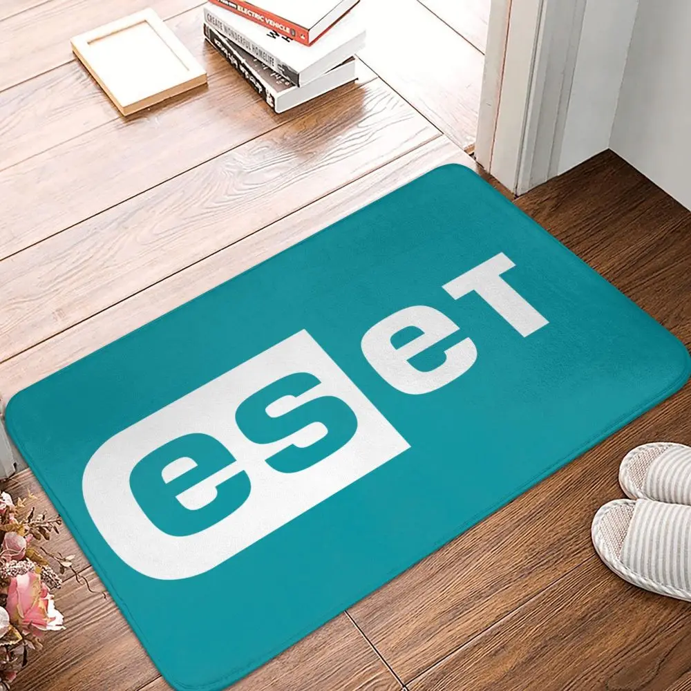 Nuevo Felpudo impreso ESET, alfombrilla creativa para el hogar, alfombrilla absorbente súper suave para puerta de baño, alfombrilla para puerta de entrada