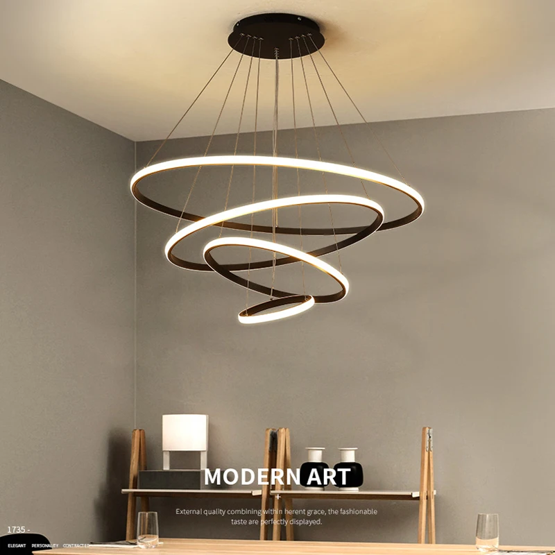 

Modern LED Pendant Lights Living Dining Room Kitchen Lighting Lustre Decor Chandelier Lamp Indoor Bedroom Hanging Lights Fixture