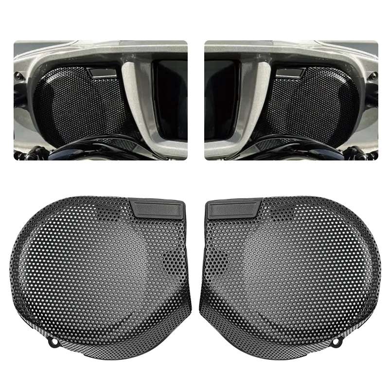 

Для Harley Touring CVO Road Glide Street Glide 2023-2025 аксессуары для мотоциклов передний обтекатель решетка динамика стальная сетчатая крышка