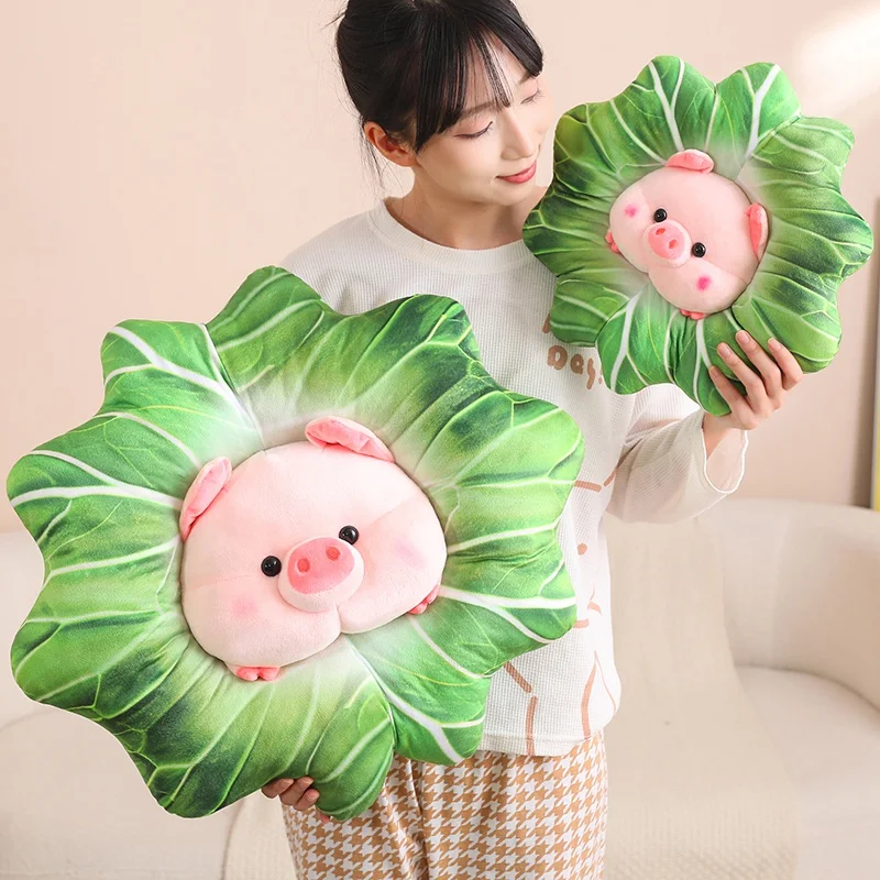 Cute Kawaii Cabbage Pig Funny Stuffed Plush Toy 35-70CM New Doll Pillow Birthday Christmas Gift