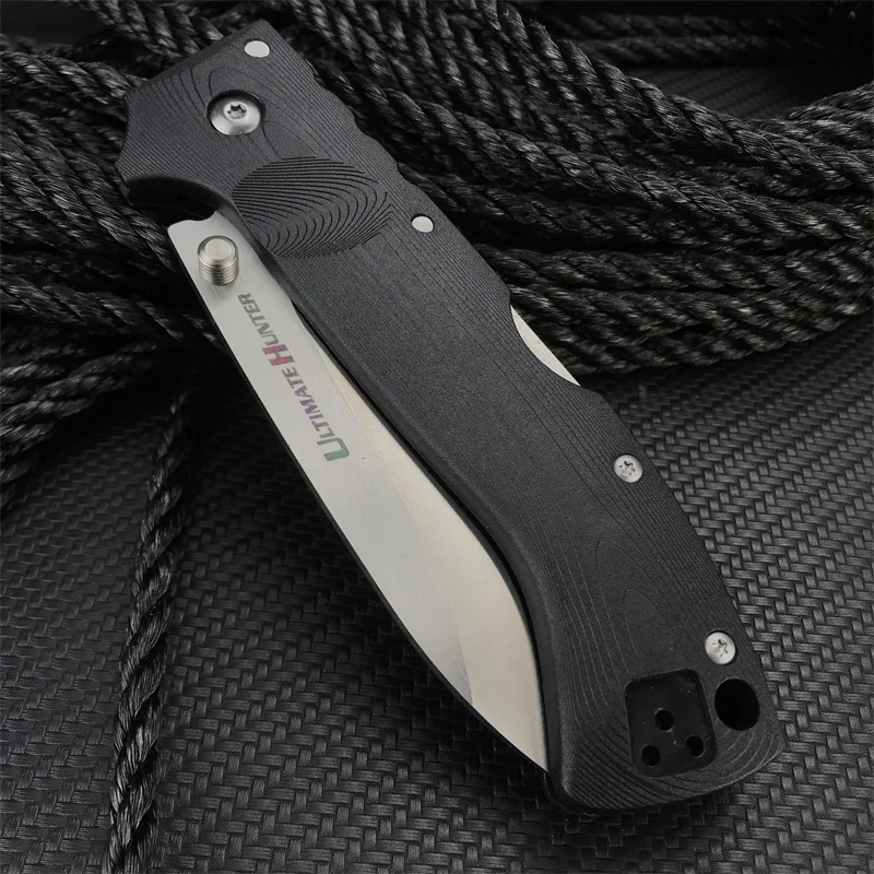 Cold 30ULH folding Knife, Outdoor Tactical Hunting Self-defense Rescue Pocket EDC Tool Nylon Wave Slim Handle, Men\'s gift