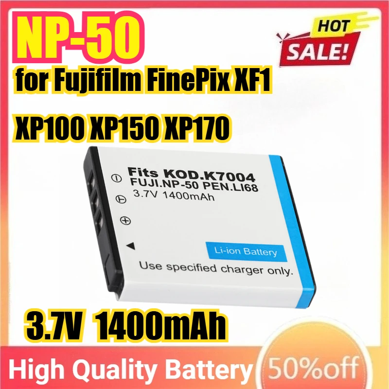 

New NP-50 NP50 Camera Battery for Fujifilm FinePix XF1 XP100 XP150 XP170 XP200 F100fd F200EXR F305EXR F505EXR F550EXR F660EXR
