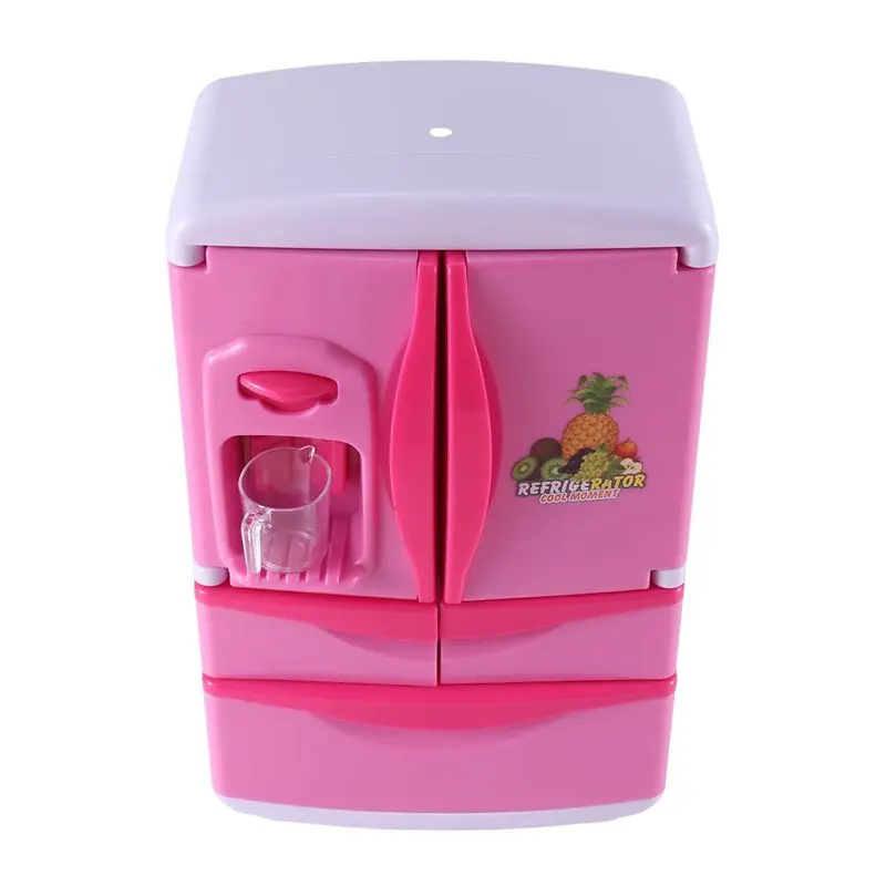 T84C-Yh218-1 ثلاجة محاكاة للأطفال أجهزة منزلية صغيرة للأولاد والبنات مجموعة موسيقى مع أضواء